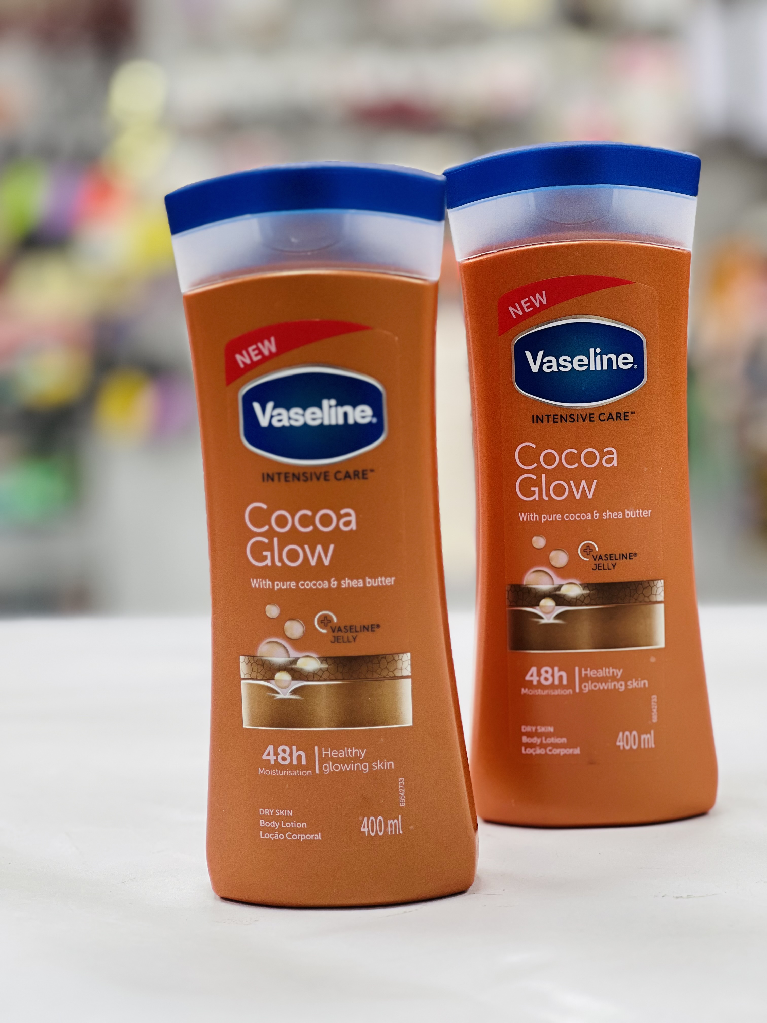 لوسیون بدن وازلین مدل Cocoa Glow